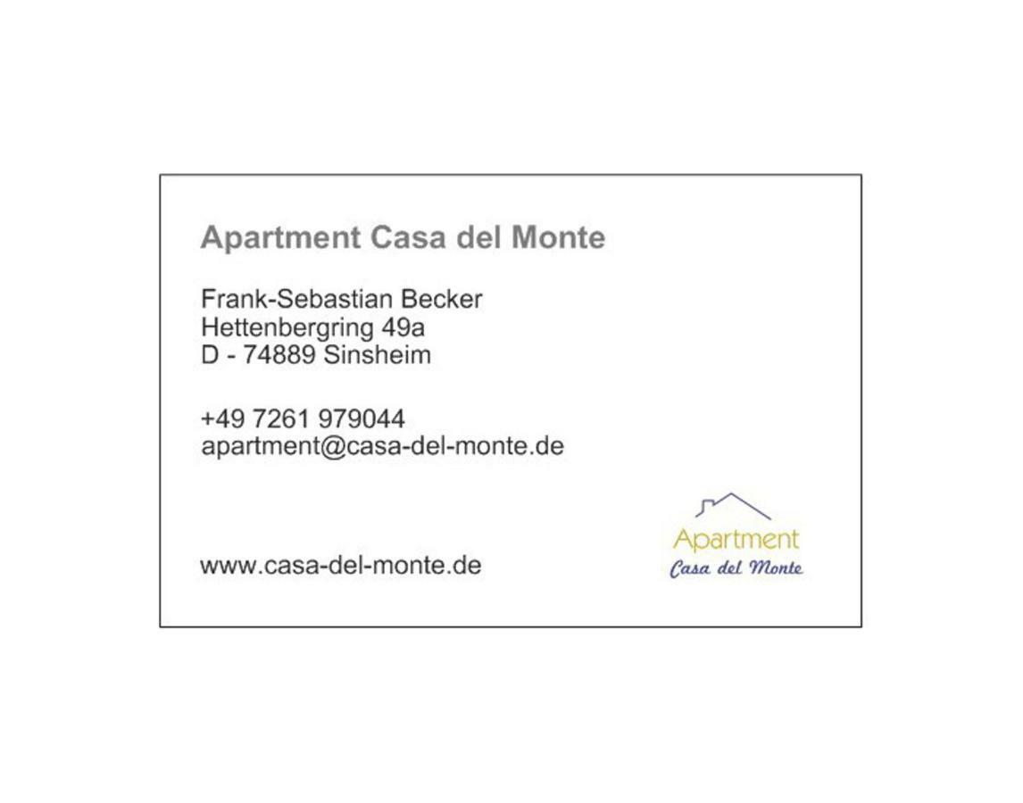 Apartment Casa Del Monte Sinsheim Bagian luar foto